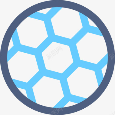 足球运动6彩色图标图标