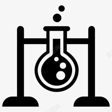 化学气体实验室实验化学测试实验室研究图标图标