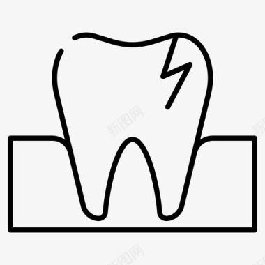 诊所断牙诊所牙科图标图标