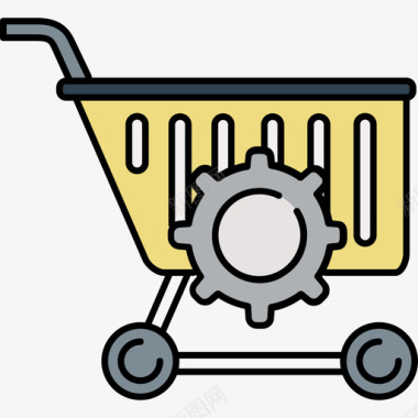 购物车空空如也购物车电子商务8彩色128px图标图标