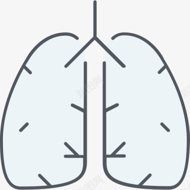 肺癌肺肺药物4颜色图标图标