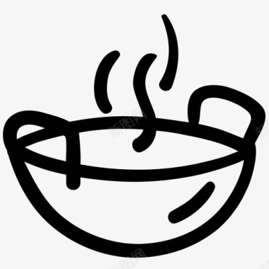 炒锅烹饪锅图标图标