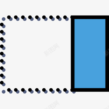 ps线条矢量图右对齐元素线条颜色图标图标