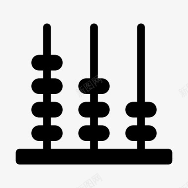 数学算盘算盘教育知识图标图标