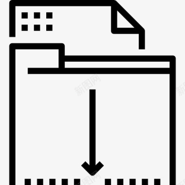 收集废品商业和技术收集线性图标图标