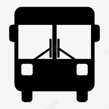 公共交通标识公共汽车驾驶公共交通图标图标