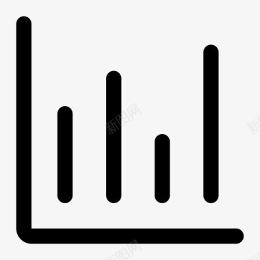 直角图表图表条形图数据图标图标