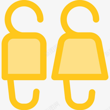 黄色情侣慈善6号黄色图标图标