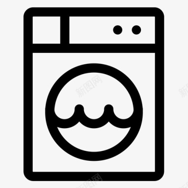洗衣机洗衣机清洁剂衣服图标图标