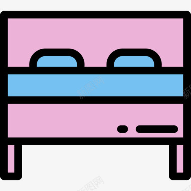 床睡眠时间颜色线条颜色图标图标