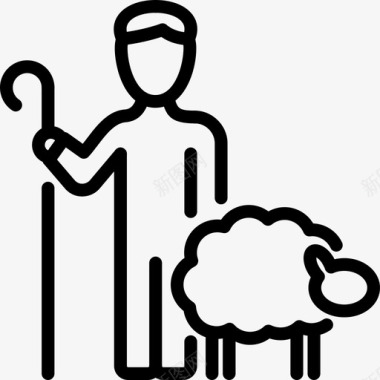 牧羊人职业图标图标