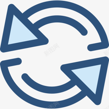 蓝色水晶按钮刷新网络按钮5蓝色图标图标