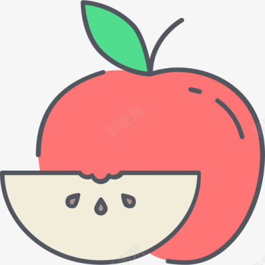 苹果苹果食物16颜色图标图标