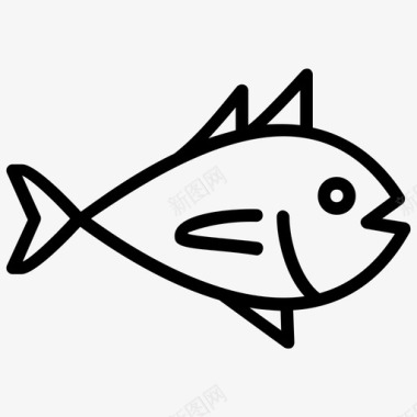 鱼水产养殖水族馆图标图标