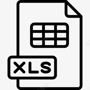 XLSXls在线学习线性图标图标