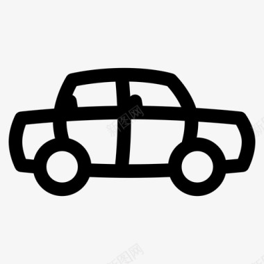 汽车小型车汽车图标图标