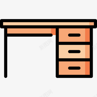 学习家居用品3线条颜色图标图标