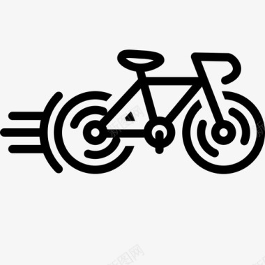 自行车比赛图标图标