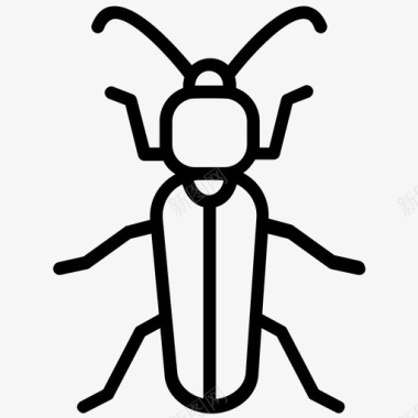 三叶草茎粉螨昆虫图标图标