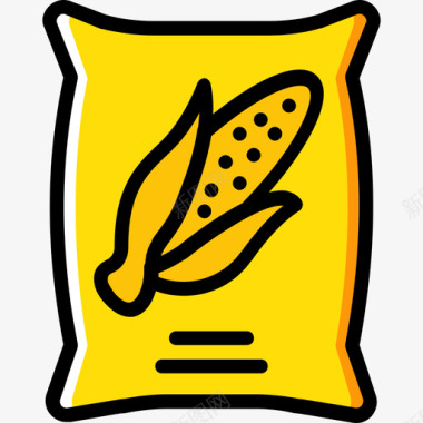 玉米农业3黄色图标图标