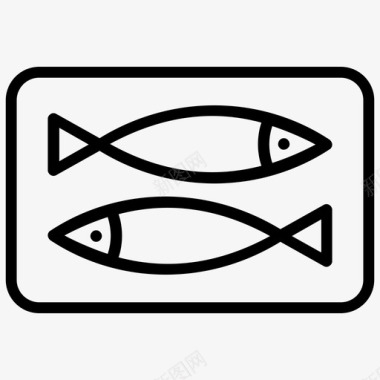 贝类金枪鱼鱼类营养饮食图标图标