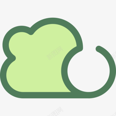 绿色PNG云web8绿色图标图标