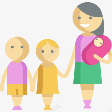 家庭母亲节5平房图标图标