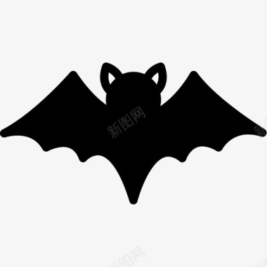 蝙蝠飞翔万圣节图标图标