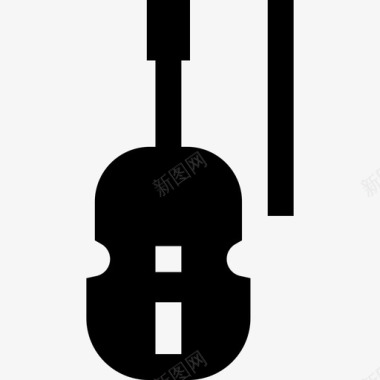 大提琴乐器10填充图标图标