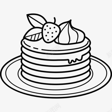 煎饼4号餐厅手工制作图标图标