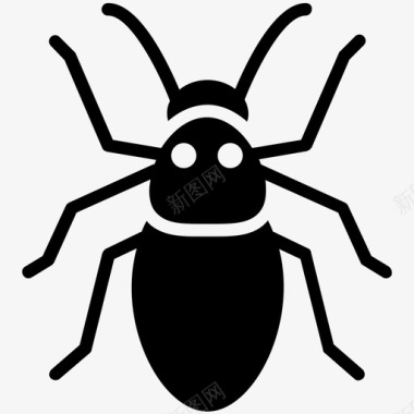 虫蜱螨虫昆虫图标图标