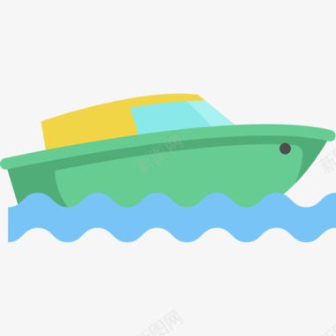 船冲浪2平坦图标图标