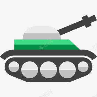 坦克武器5扁平图标图标