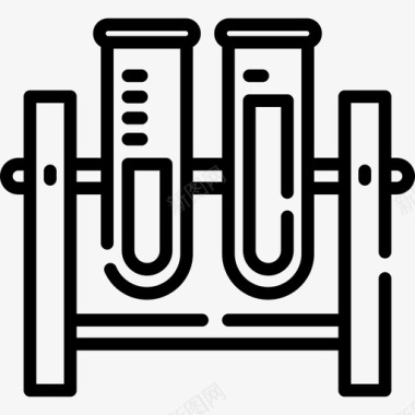 科学观察烧瓶研究科学3线性图标图标