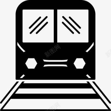 儿童列车交通旅行图标图标