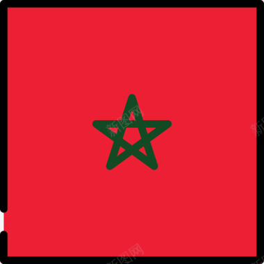 广场停摩洛哥国旗收藏3广场图标图标