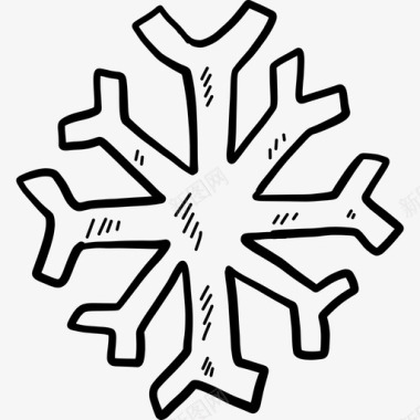 雪花桶雪花圣诞节27黑色图标图标