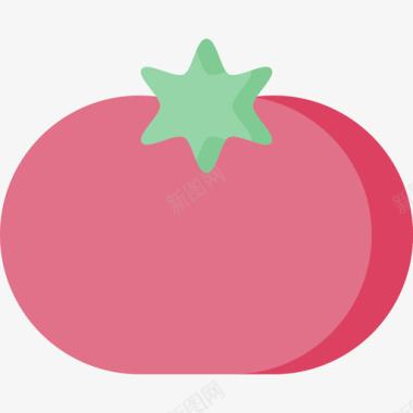 西红柿超市6号扁平图标图标