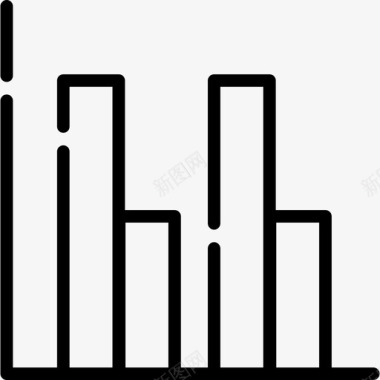抽象图表条形图图表3线性图标图标