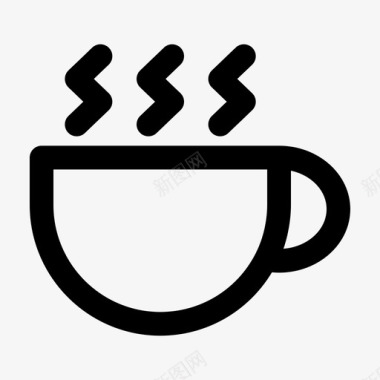 冬天咖啡咖啡咖啡因饮料图标图标