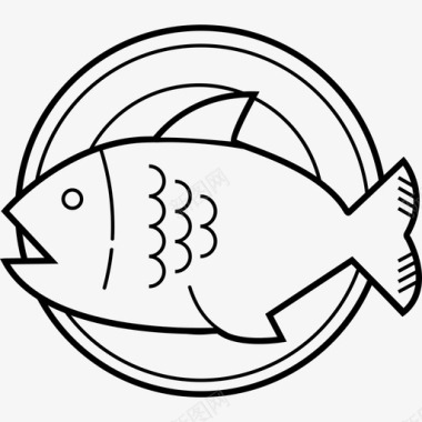 鱼4号餐厅手工制作图标图标