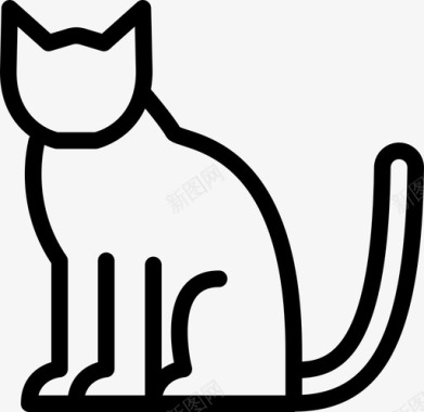 猫黑万圣节图标图标
