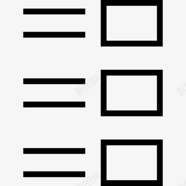 线框列表线框细线图标图标