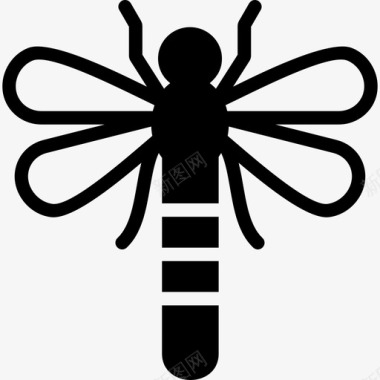 蜻蜓竹竿翡翠图标图标