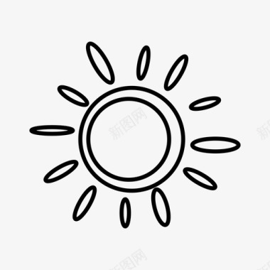 太阳日出阳光图标图标