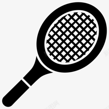 网球拍网球拍长网球拍网球器材图标图标