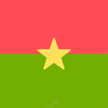 4K图标布基纳法索国际旗帜4方形图标图标