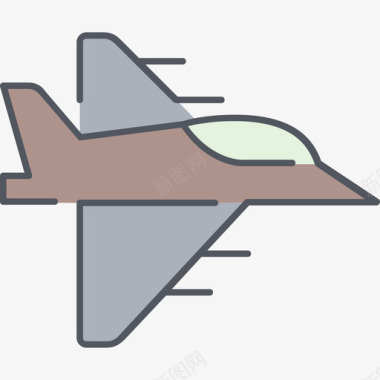 喷气式飞机战争4彩色图标图标