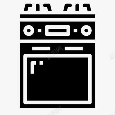 煤气厨房煤气炉灶图标图标