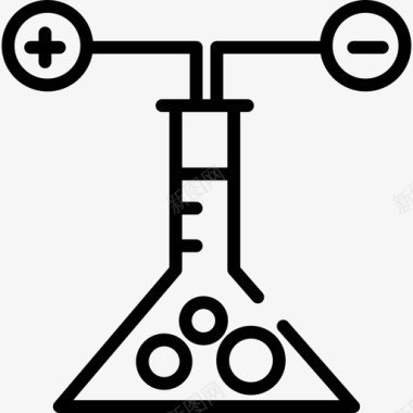 学习化学烧瓶化学5线性图标图标